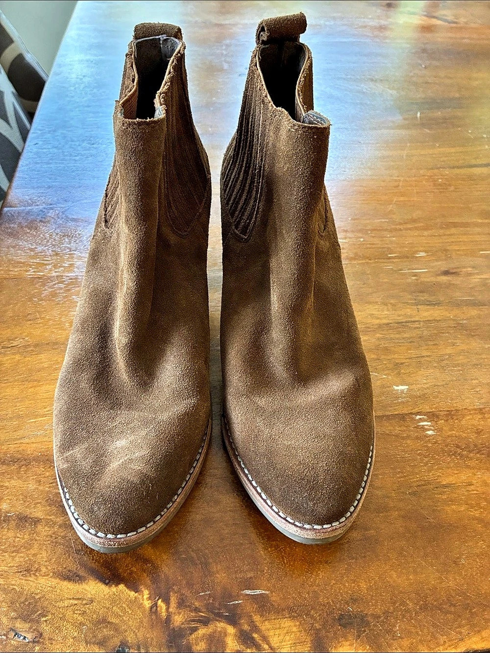 Dolce Vita Dakota Bootie Brown Suede Ankle Boots
